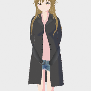 【VRoid】ロングコート＆シャツ（テクスチャ）