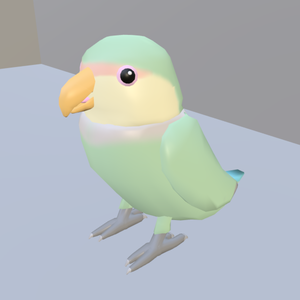 【VRChat】コザクラインコ【３Dモデル】