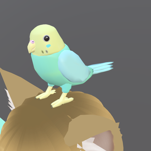 【VRChat】セキセイインコ【3Dモデル】