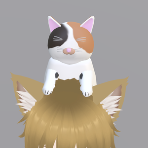 【VRChat】三毛猫【3Dモデル】