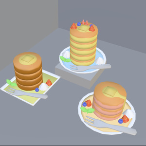 VRChat] Hot cakes [3D model].