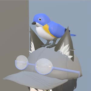 VRChat] Ruribito [3D model].