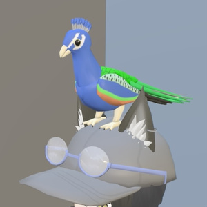 VRChat] Peacock (Normal) [3D model