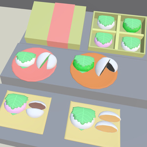 【VRChat】かしわ餅【3Dモデル】_101_