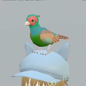  【VRChat】キジ【3Dモデル】Vo._115_