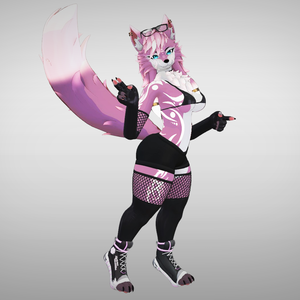 Ari - Furry Maned Wolf (Vrchat Avatar, Face Tracking and Quest)