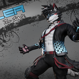 Tyler the Wolf (Vrchat Avatar, Face Tracking and Quest)