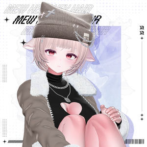 【3Dモデル】Mew Hershey Hair (17 Avatar)