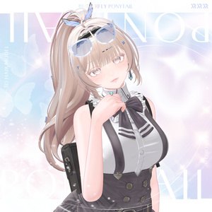 【3Dモデル】Butterfly Ponytail Hair (18 Avatar) 缩略图 4