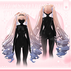 【3Dモデル】Blossom Puppy TwinHair (17 Avatar) 缩略图 11