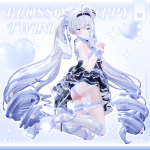【3Dモデル】Blossom Puppy TwinHair (17 Avatar) 缩略图 2