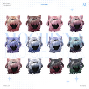 【3Dモデル】Mochinya TwinHair (14 Avatar) 缩略图 7
