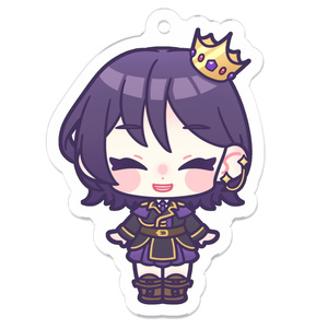  表情アクリルキーホルダー(コーティングなし)【にこにこ】