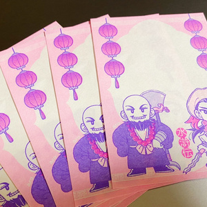 水滸伝 魯智深＆林冲 ミニ便箋