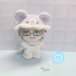 ぬい服 ぬいぐるみ用 着ぐるみ おすわりうさぎ パープル 10cm