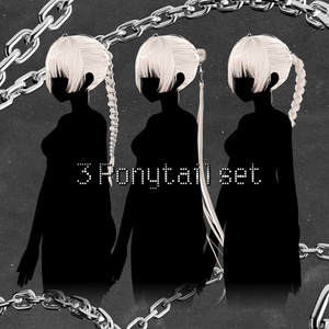 【 複数アバター対応 】3Edge Ponytail ( しなの / 森羅 / マリシア / ミルティナ / マヌカ / ミルフィ / Sio / 真央 / Lapwing / Rurune / Sou 対応 ) 缩略图 2