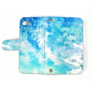 【送料無料】雲の向こうはいつも青空 手帳型スマホケース