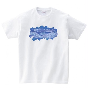 【送料無料】メンズ・レディースサイズ有★くじらＴシャツ