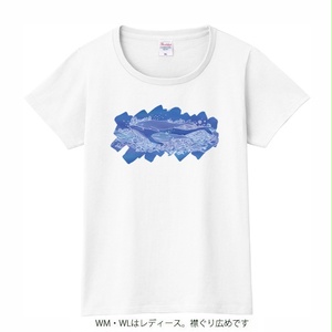【送料無料】メンズ・レディースサイズ有★くじらＴシャツ