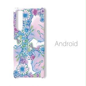 【送料無料】万華ver.花猫 Androidスマホケース（ハードケース全面プリント）