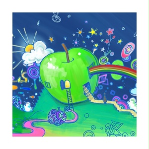 【送料無料】林檎の世界 Androidスマホケース（ハードケース全面プリント）