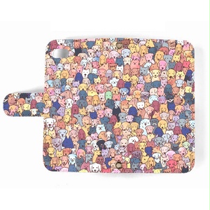 【送料無料】わんこ大集合　手帳型スマホケース