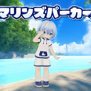 まめふれんず、えも研、みみのこ対応　マリンズパーカー