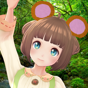 Vroid用クマ耳