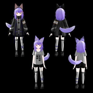 オリジナル3Dモデル「フィリィ」-Filley- v1.3 缩略图 3