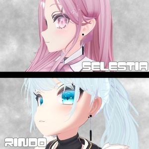 【8アバター対応】Screw＆Chain_earrings揺れるピアスセット（vrchat想定　汎用プレハブ有） 缩略图 4
