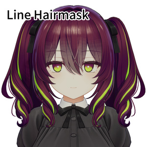 【ミルティナ専用】Halftone Gradation Hairmask【VRChat向け】 缩略图 3