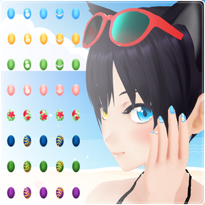 【VRoid】Summer Nails Set 2023