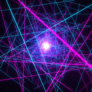 Neon Lines Tunnel