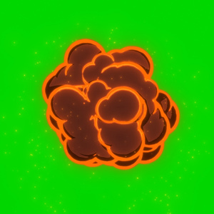 Anime Explosion Green Screen 2