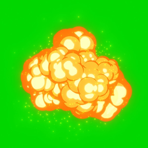 Anime Explosion Green Screen 3