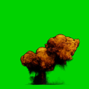 Simple Explosion Green Screen 4