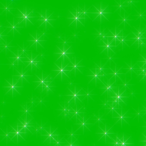 Glitter Stars Effect Green Screen