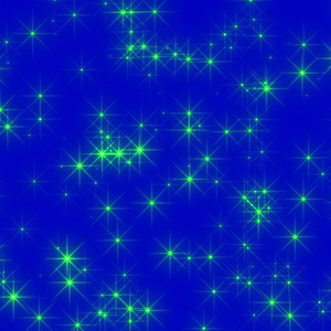 Glitter Stars Effect Blue Screen