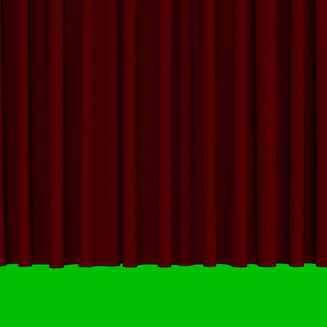 Opening Curtain Green Screen