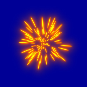 Anime Spark Effects Blue Screen