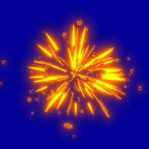 Anime Spark Effects Blue Screen 2