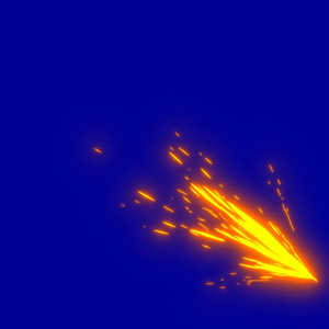 Anime Spark Effects Blue Screen 5