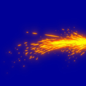 Anime Spark Effects Blue Screen 6