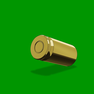 Anime Bullet Cartridge Bounce Ground Green Screen