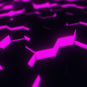 Displaced Hexagons Background Loop