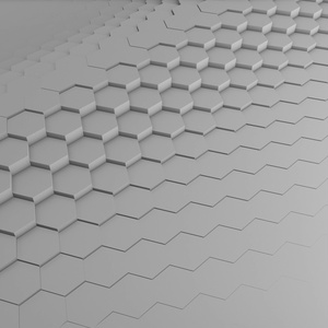 Waves Hexagons Background Loop