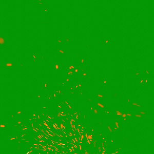 Fire Spark Green Screen