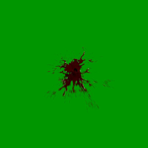 Blood Explosion Green Screen