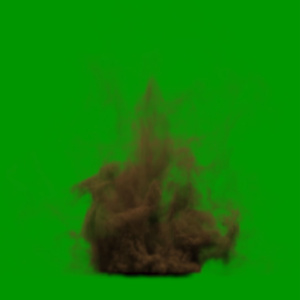 Smoke Plume Green Screen loop 6