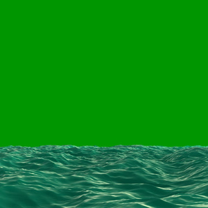 Ocean Waves Loop Green Screen 2